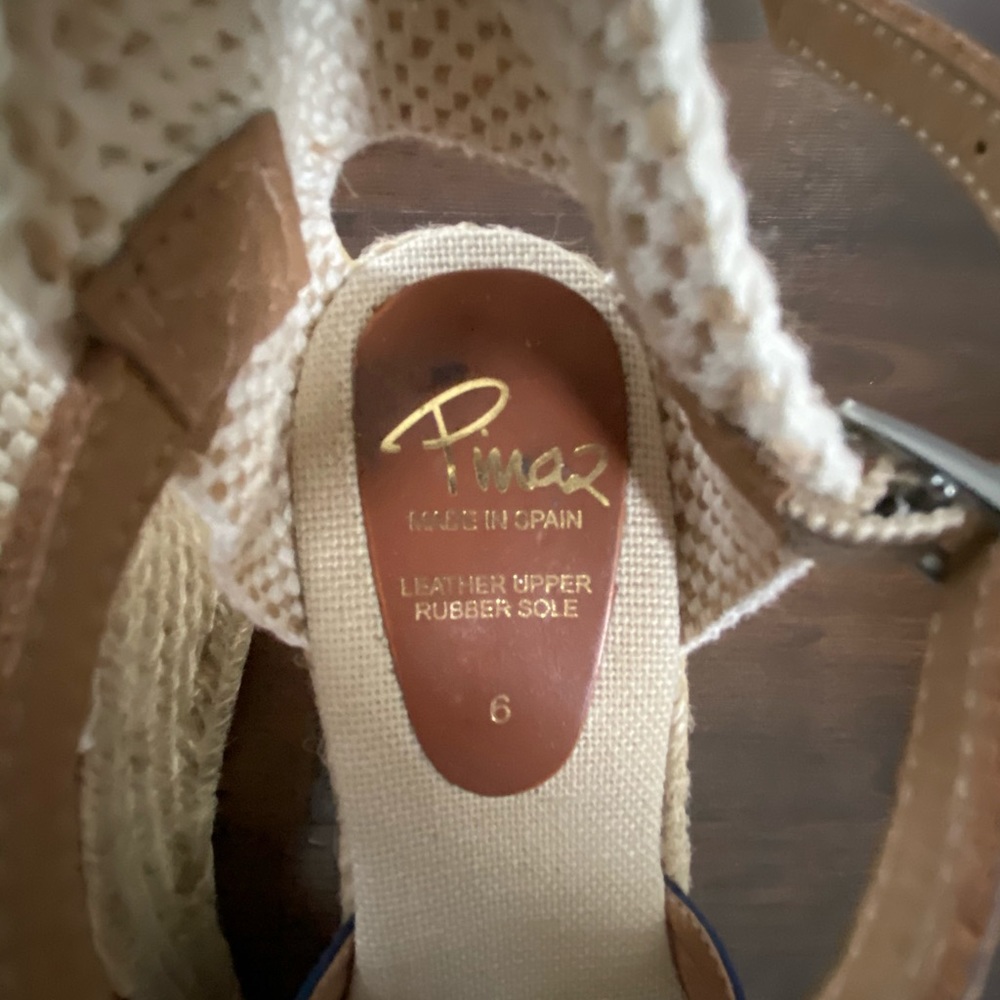 Pimaz Navy Suede Espadrille Wedge - Picture 5 of 5